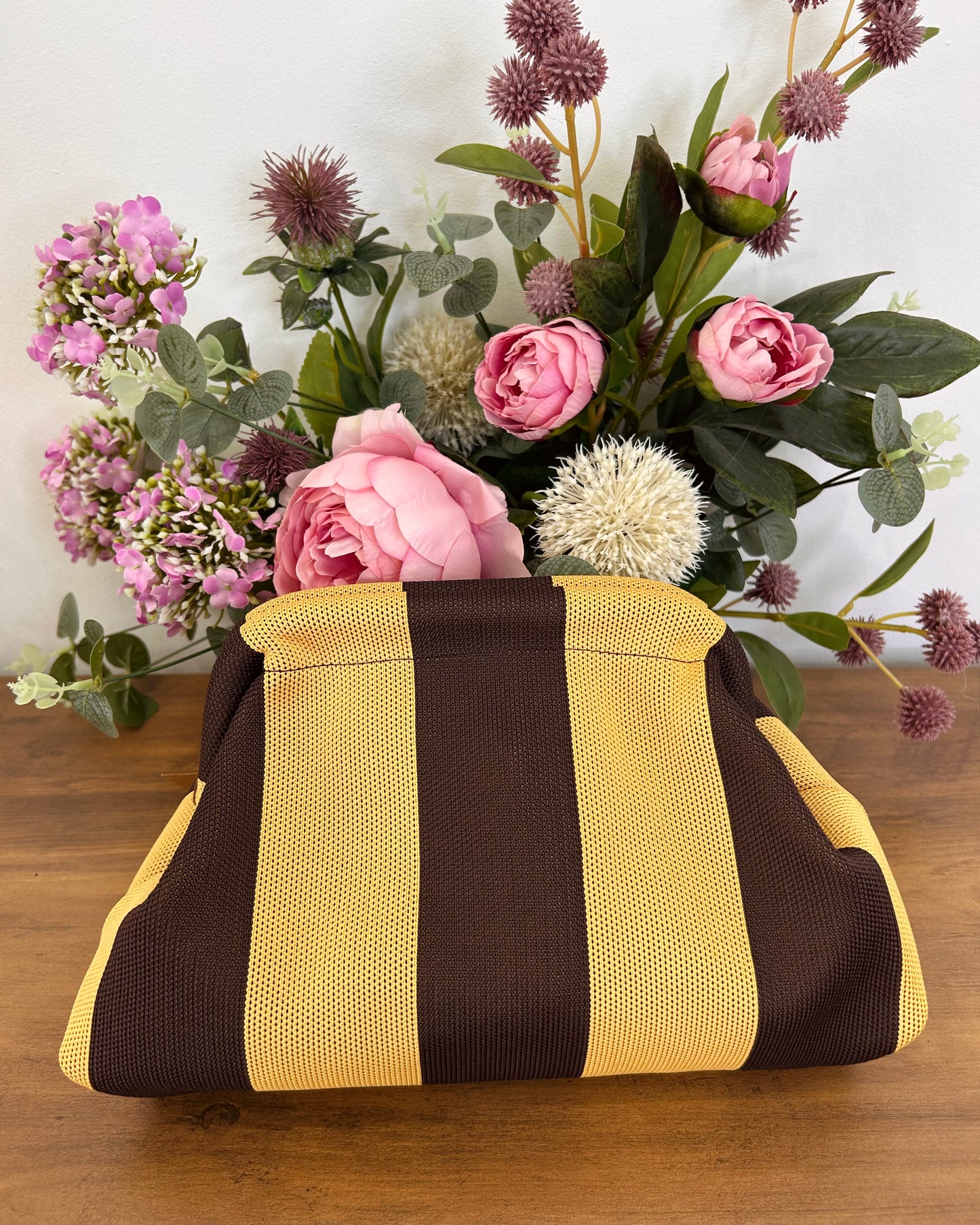 Bolso cartera rayas