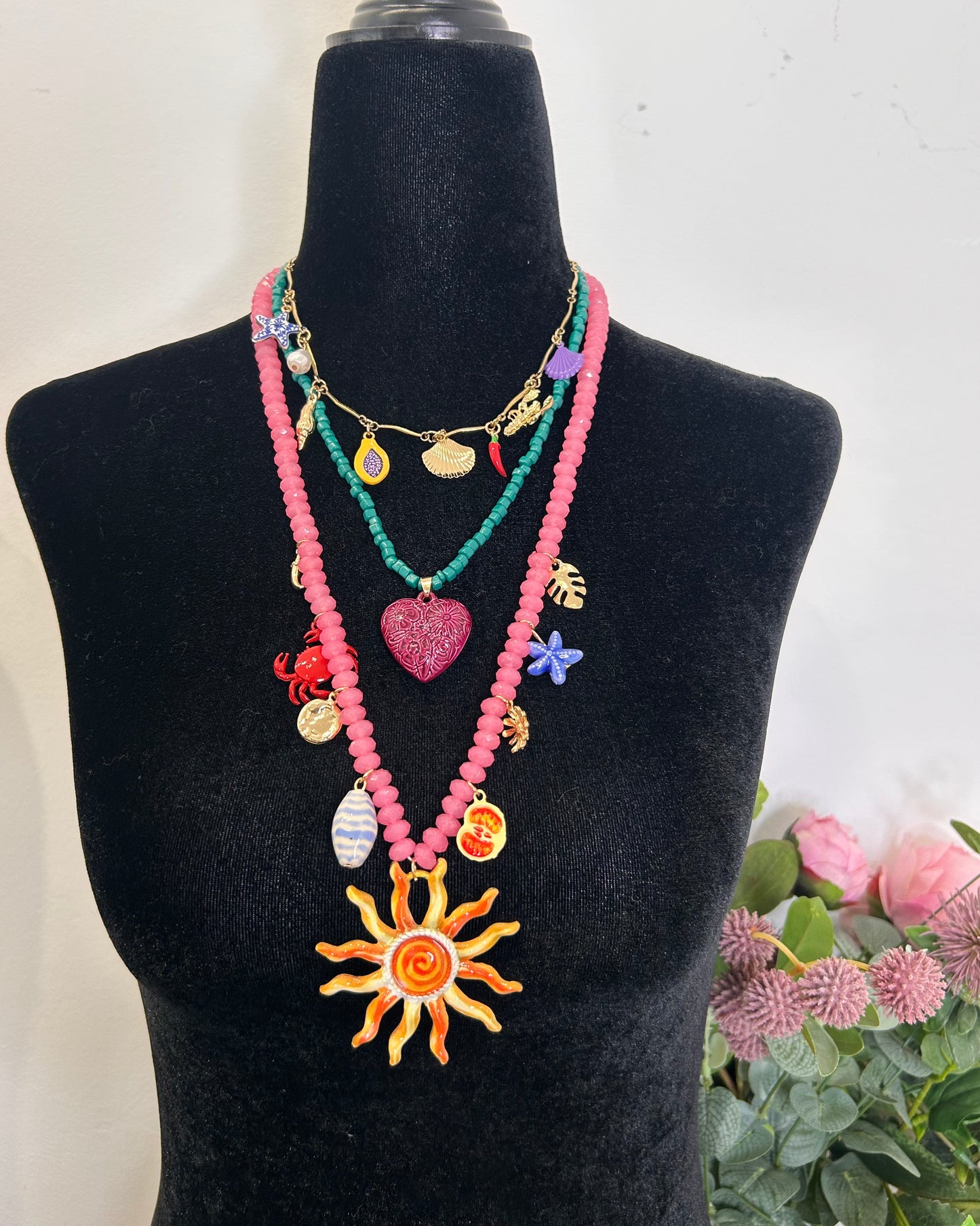 Collar triple Sol