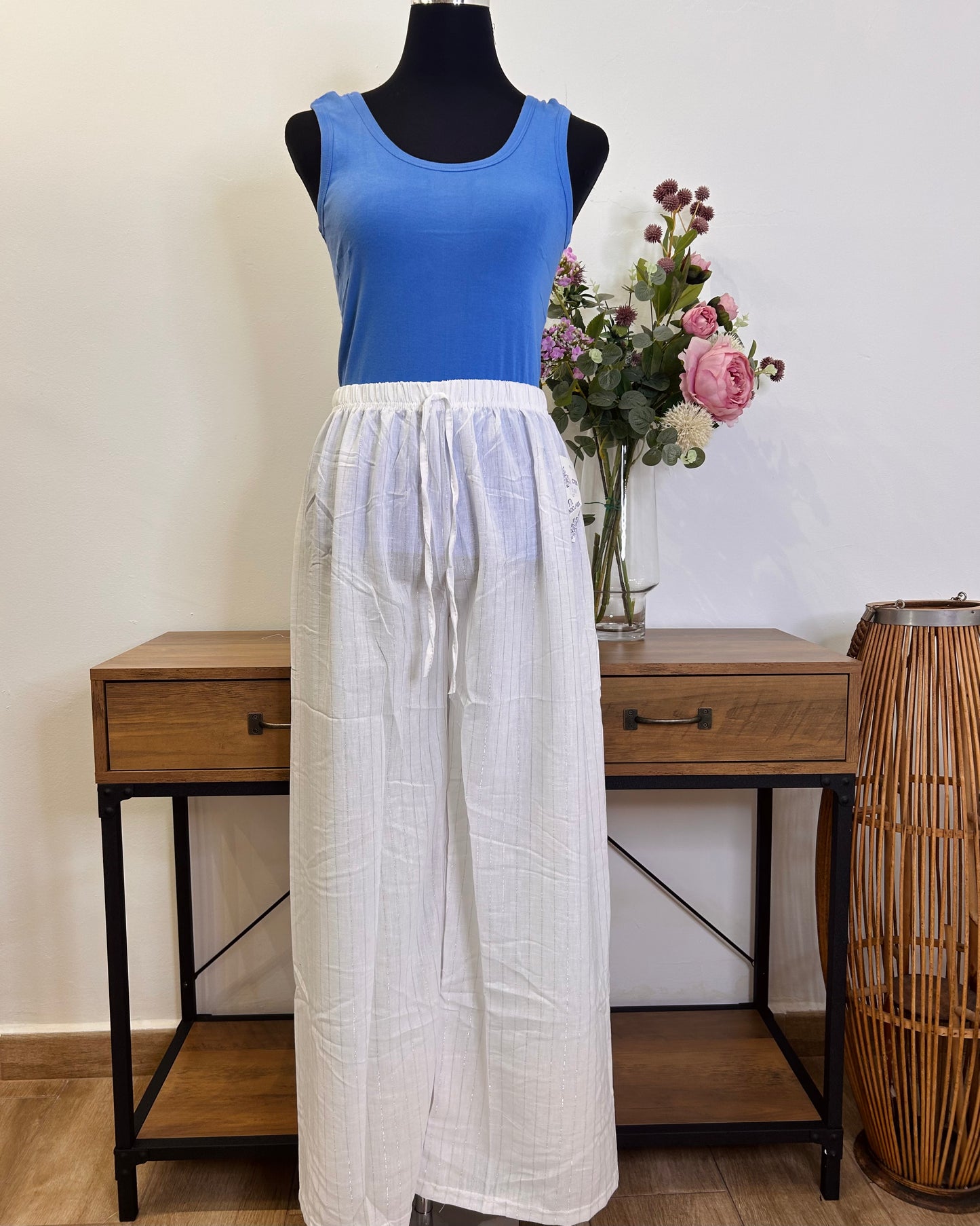 Pantalón raya plateada