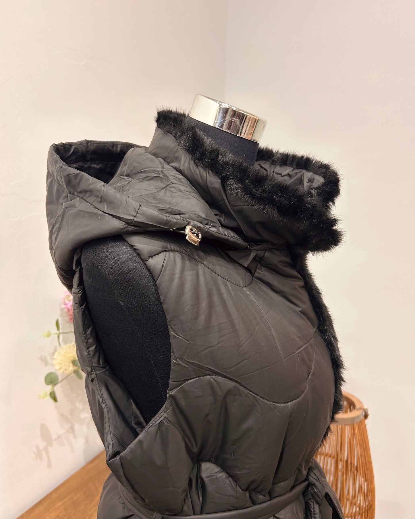 Abrigo largo sin mangas