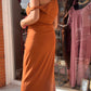 Vestido licra drapeado