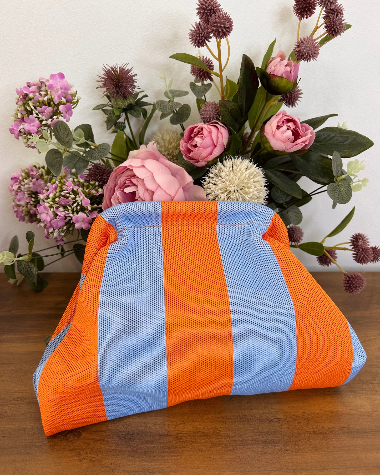 Bolso cartera rayas