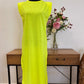 Vestido flúor hombreras