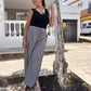 Pantalón raya plateada