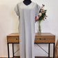 Vestido de algodón cuello pico