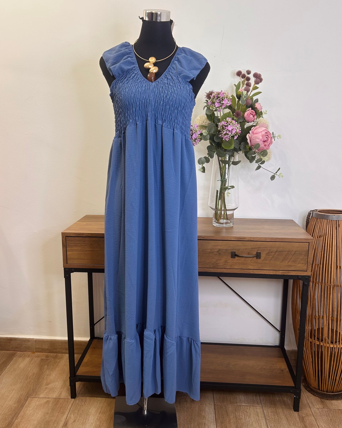 Vestido nido abeja