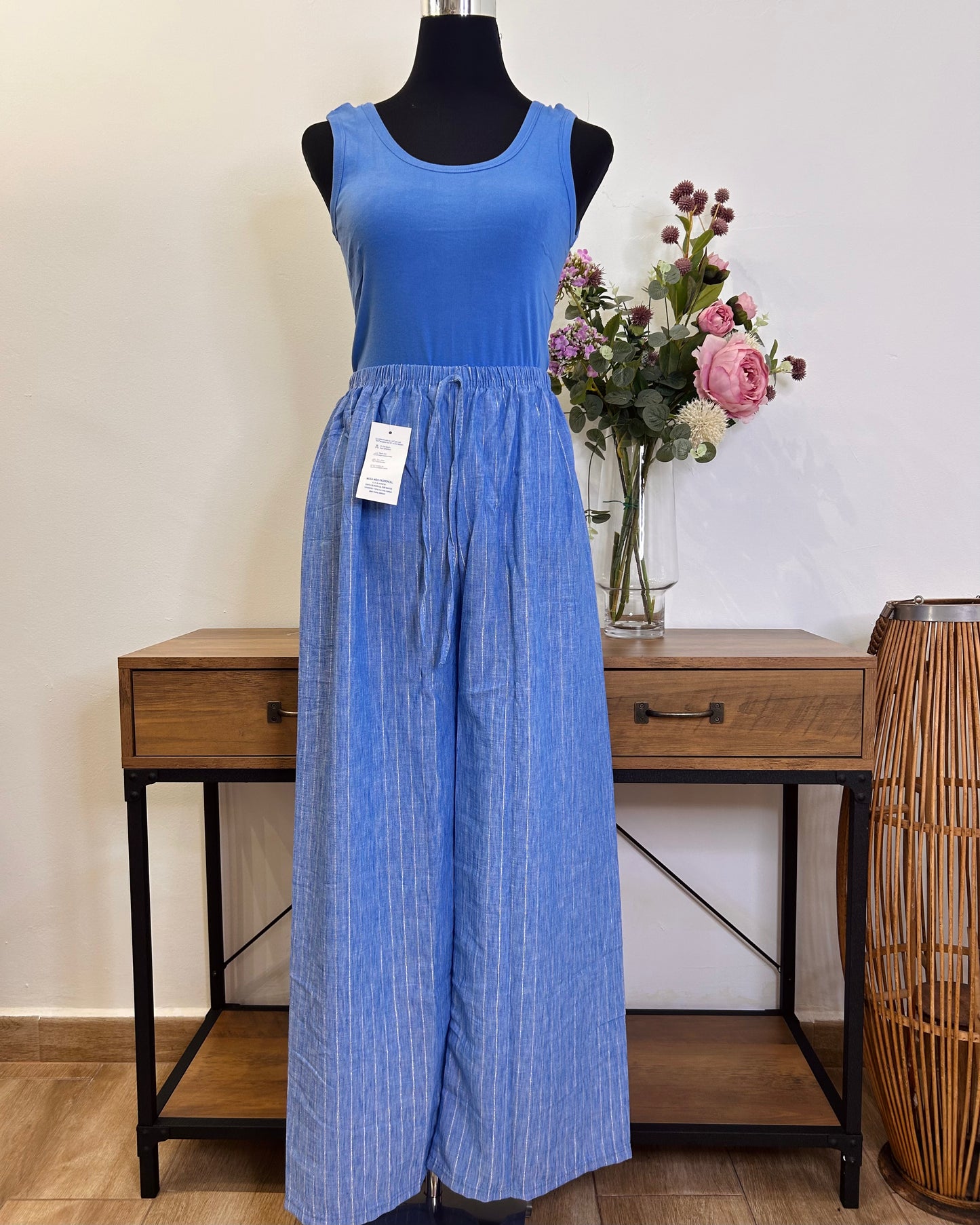 Pantalón raya plateada
