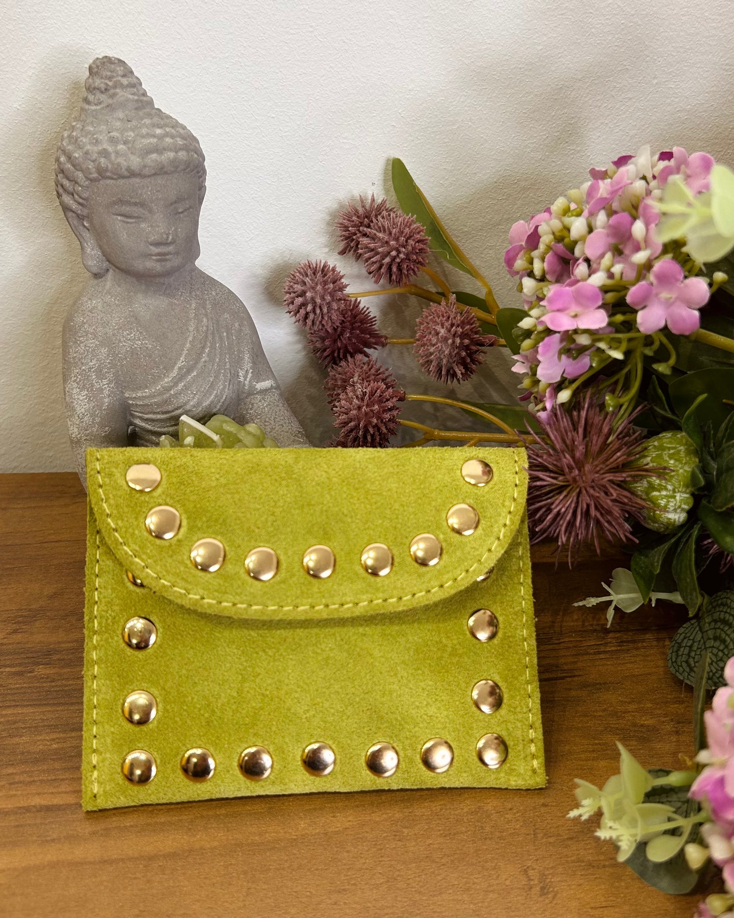 Cartera tachuela mini piel