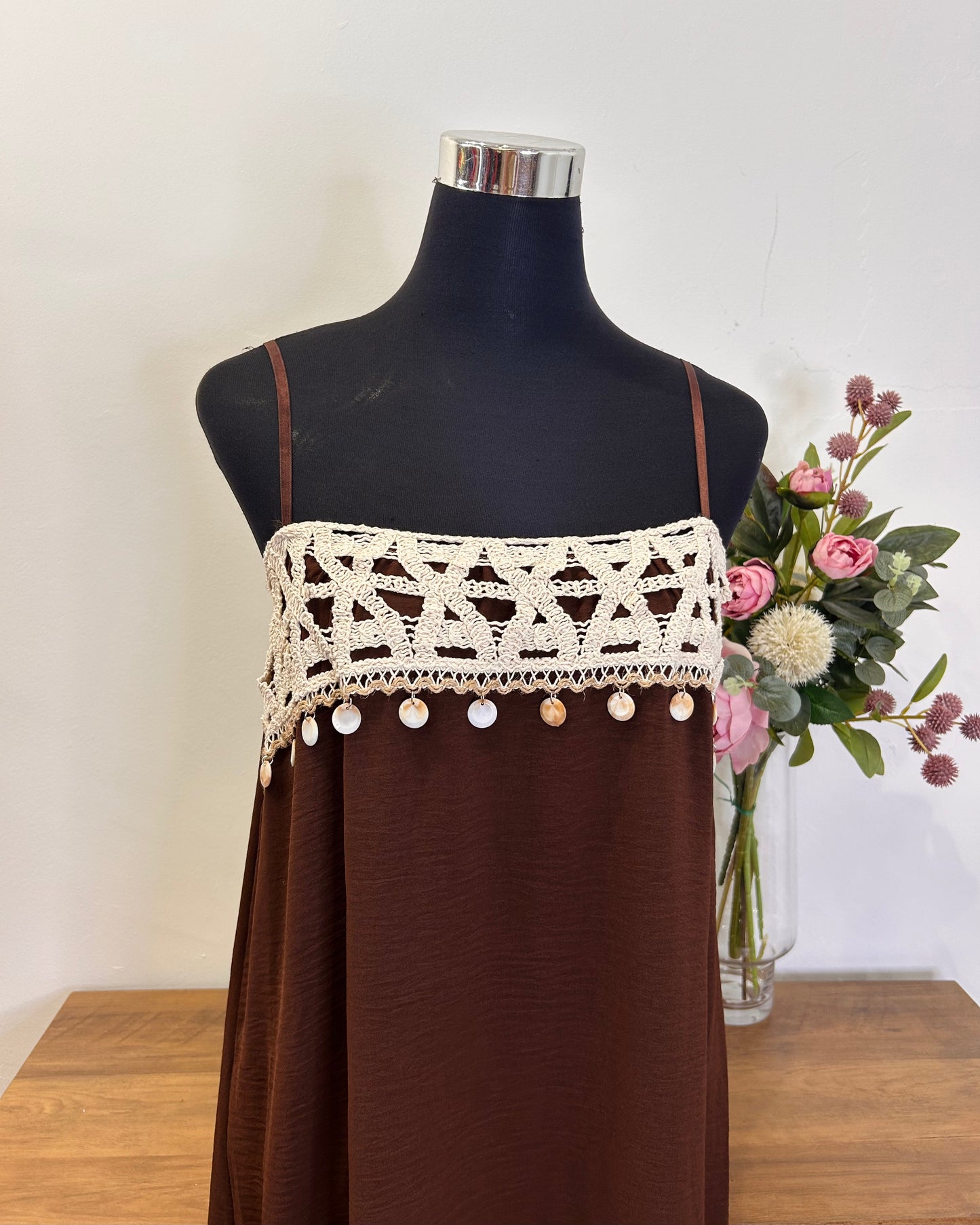 Vestido pecho crochet