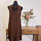 Vestido corto marrón