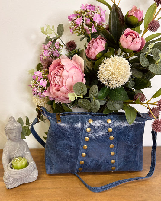 Bolso tachuelas de piel