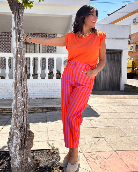Pantalón raya balloon