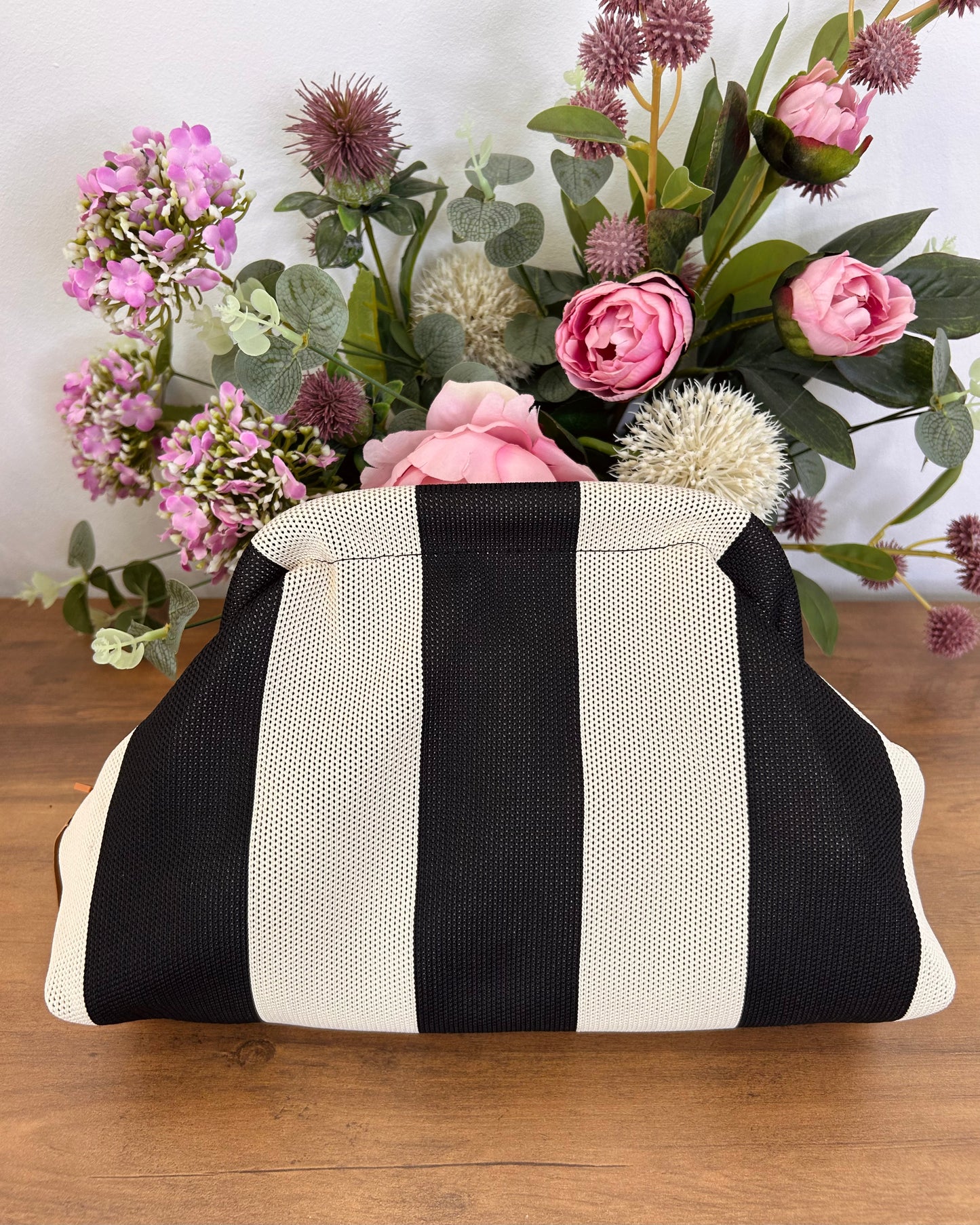 Bolso cartera rayas