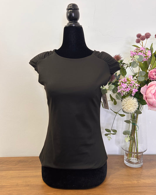 Camiseta de licra hombreras