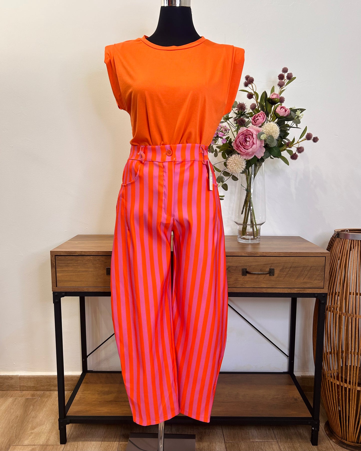 Pantalón raya balloon