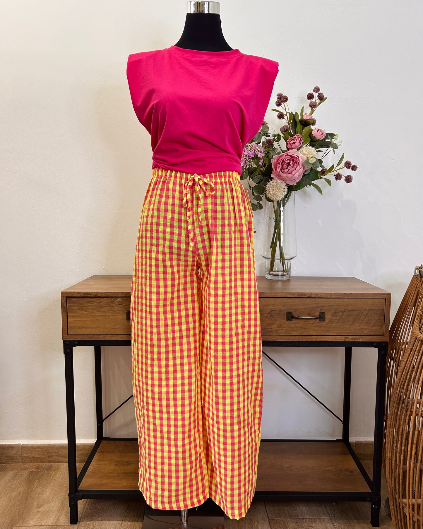 Pantalón cuadros