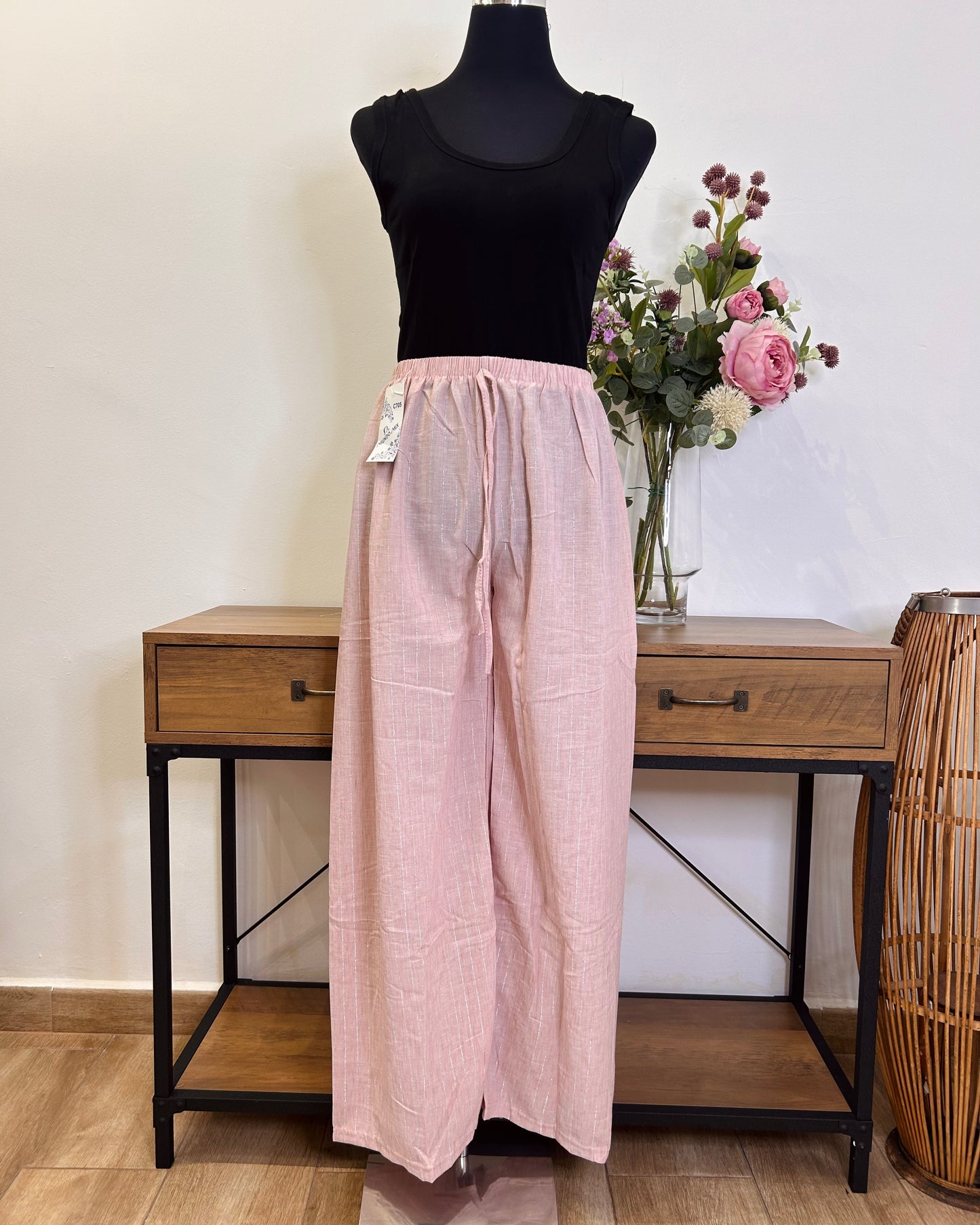 Pantalón raya plateada