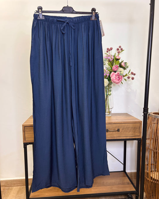 Pantalon bambula lisa