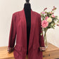 Blazer Burdeos