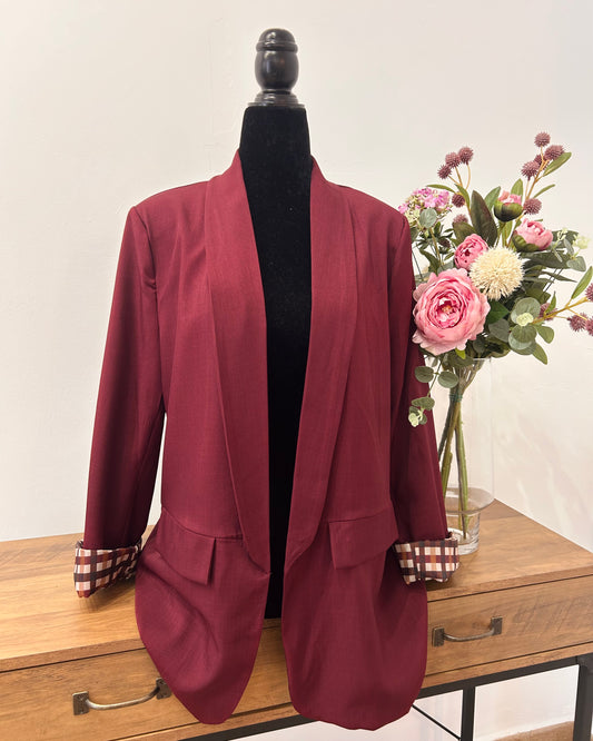 Blazer Burdeos