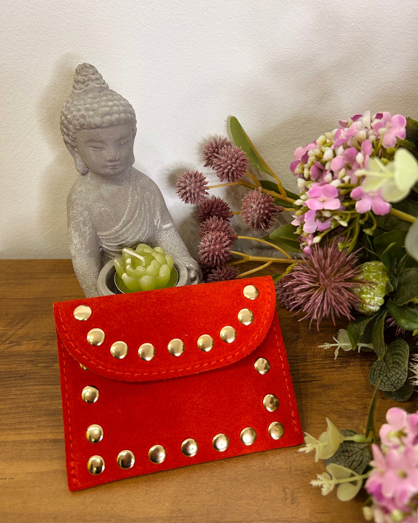 Cartera tachuela mini piel