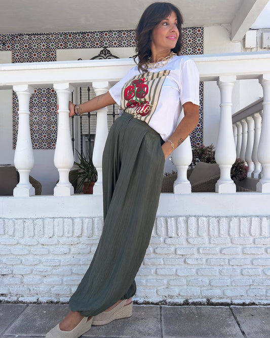 Pantalón pinza bombacho
