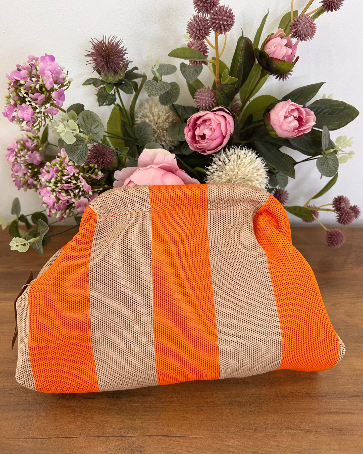 Bolso cartera rayas