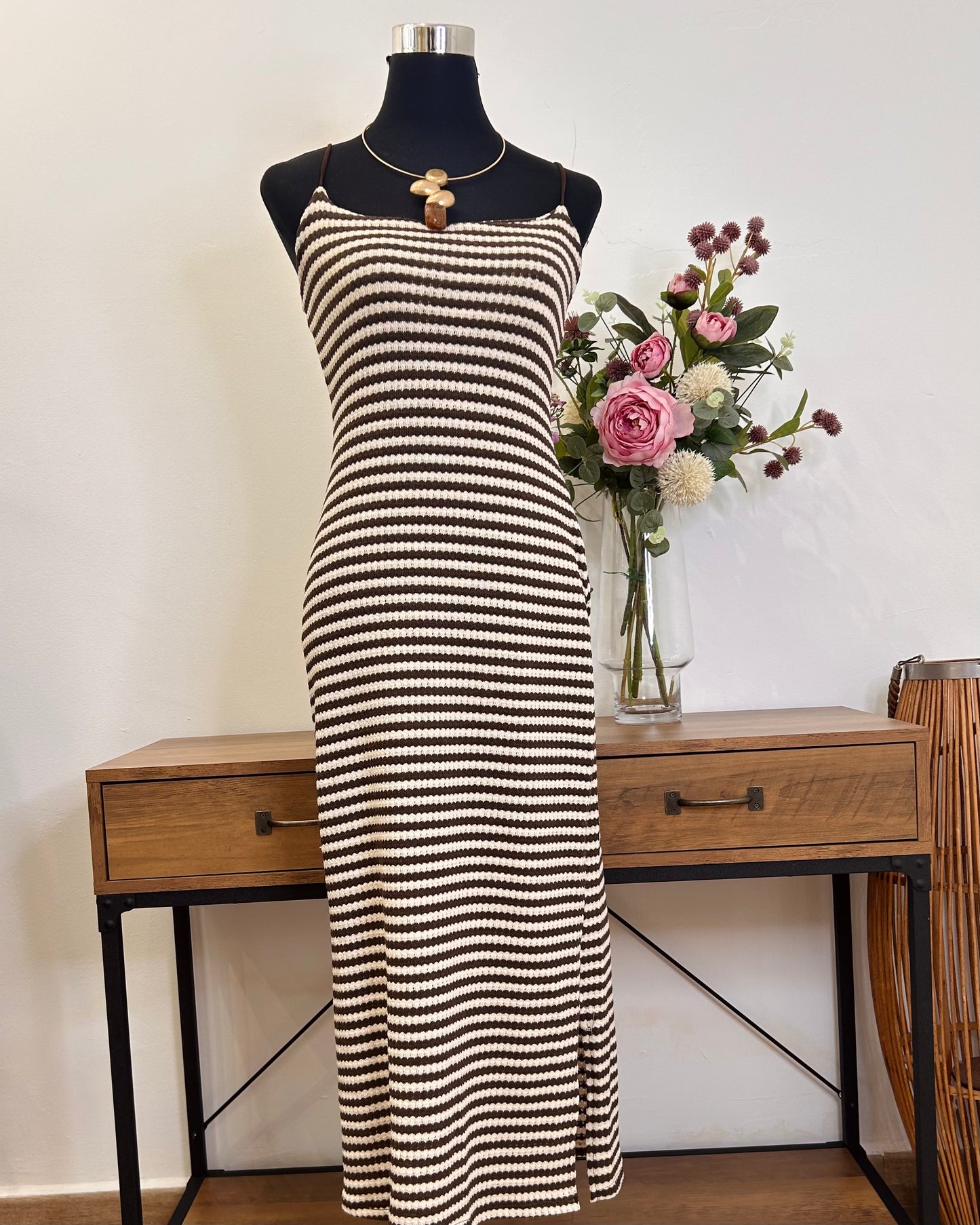 Vestido raya punto