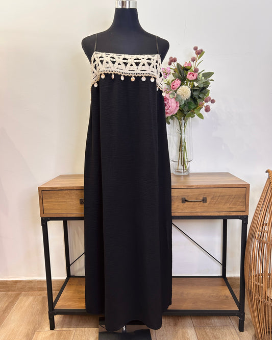 Vestido pecho crochet