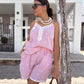 Conjunto de rayas tiranta y short