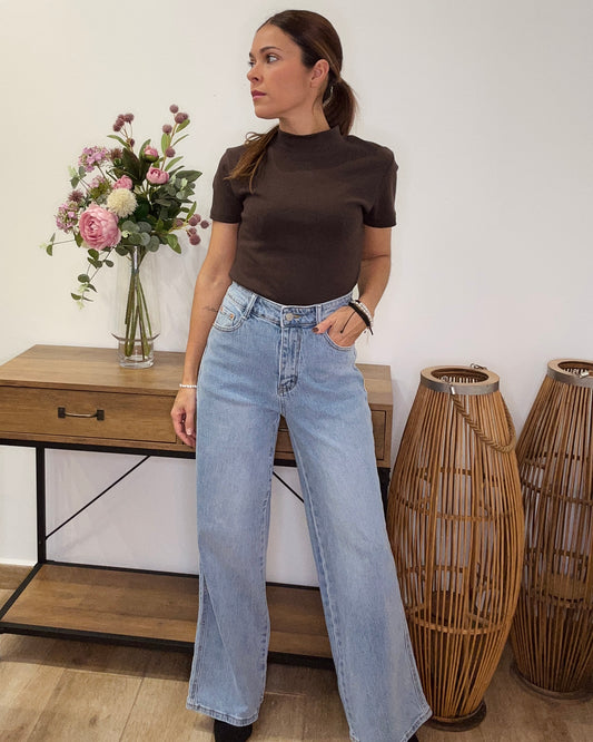 Vaquero palazzo claro