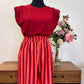 Short rayas burdeo/coral