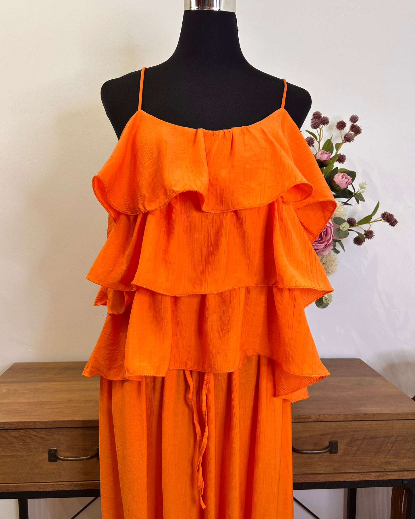 Conjunto bombacho volante
