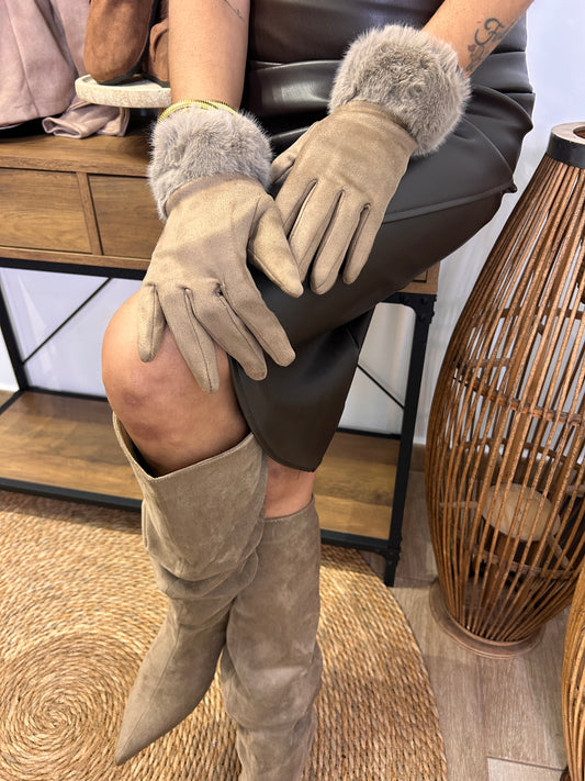 Guantes con pelito